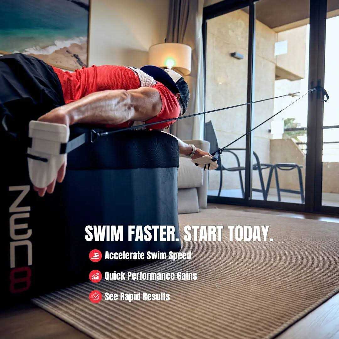ZEN8 Indoor Swim Trainer for Triathlon &amp; Swim Training Dryland Swimming Equipment - Sports Supplies Online Store