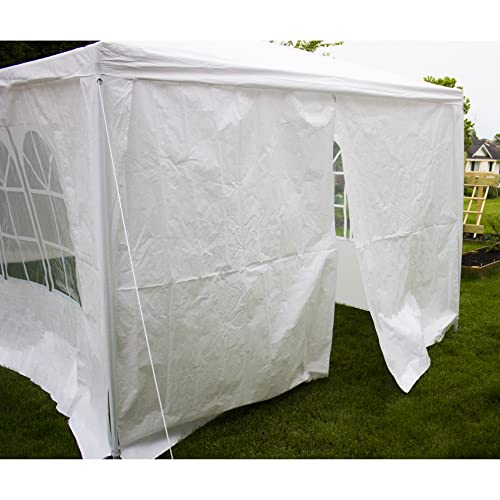 Party Tent Canopy Tent for Outdoor Wedding Party - *New Heavy Duty Design* or Camping BBQ w/Removable Waterproof Sidewalls - 30' x 10'