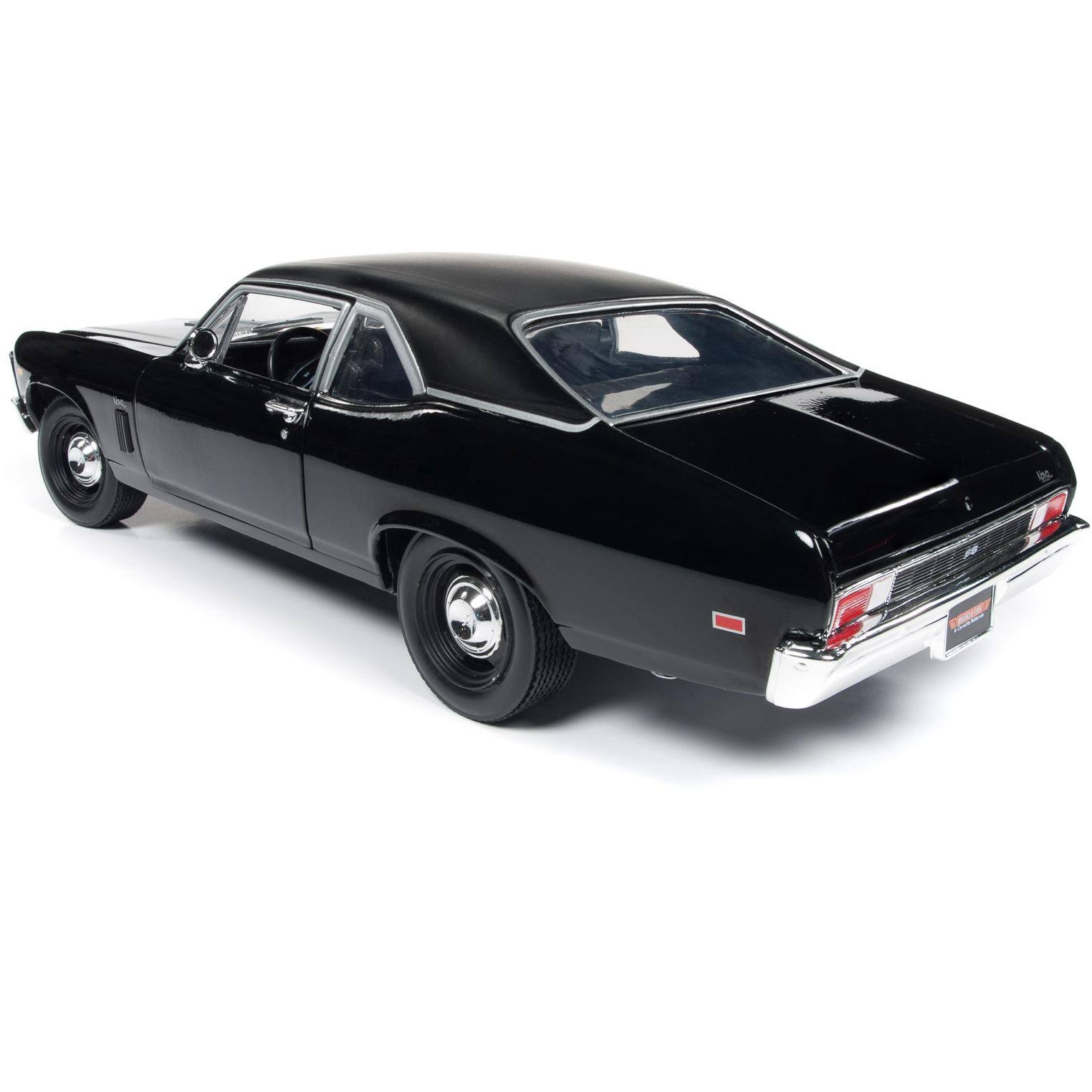Autoworld AMM1178 1969 Chevrolet Yenko Nova SS Gloss Black with Matt Black Top MCACN 10th Anniversary Muscle Car u0026 Corvette