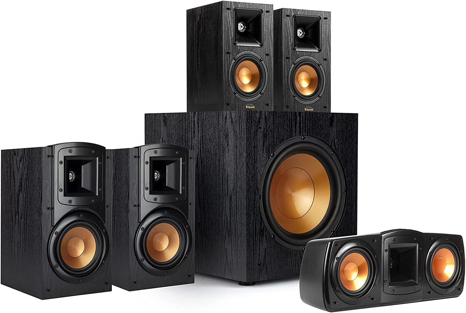Klipsch B-200-BLACK Synergy Black Label Bookshelf Speakers (2020)