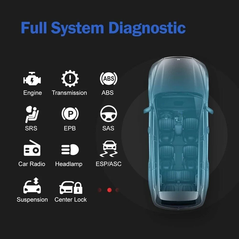 Foxwell NT644 Elite OBD2 Car Diagnostic Scanner Full System Code Reader ABS Bleeding DPF SAS TPMS Maintenance Service Scan Tool