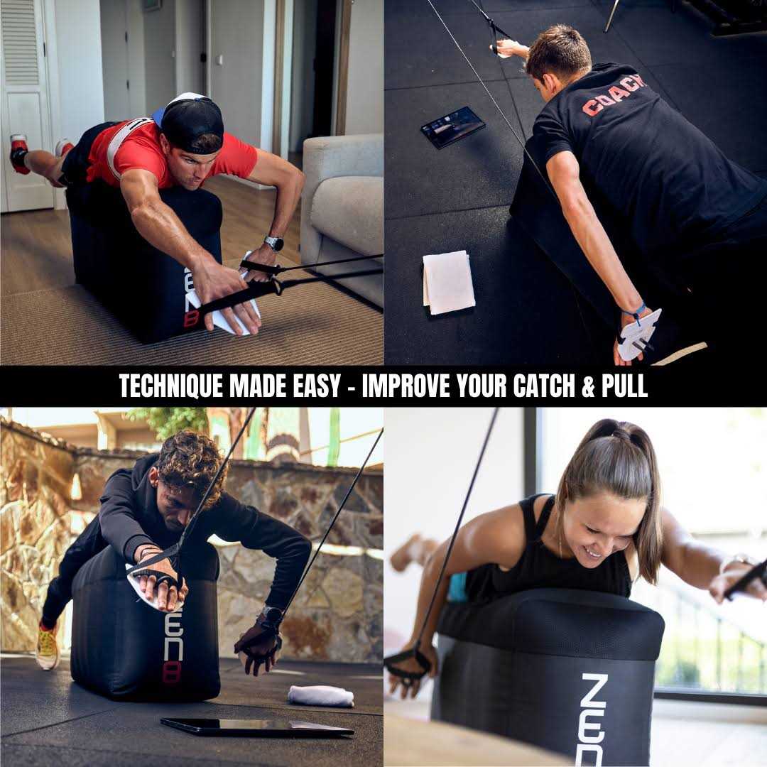 ZEN8 Indoor Swim Trainer for Triathlon &amp; Swim Training Dryland Swimming Equipment - Sports Supplies Online Store