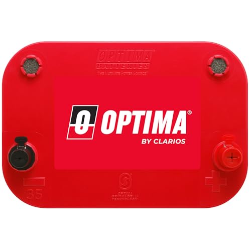 OPTIMA Batteries High Performance 35 RedTop Sealed AGM Car, Truck and SUV Starting Battery, 720 CCA, SAE Terminal, Maintenance Free