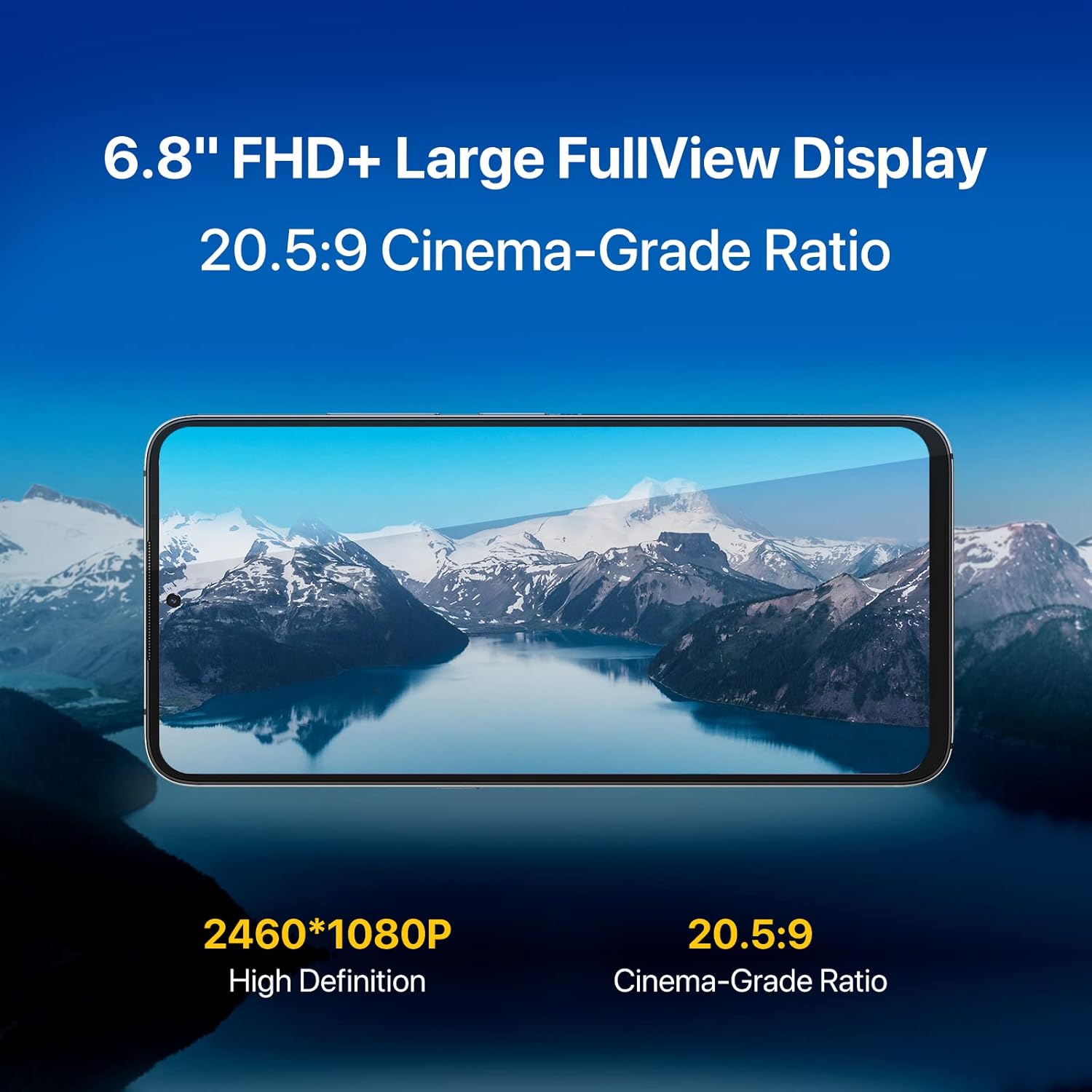 UMIDIGI A11 Pro Max Unlocked Cell Phone, Helio G80, 4GB+128GB Expandable 256GB, 6.8 Inch FHD Touch Screen, 5150mAh Battery Android 11 Smartphone