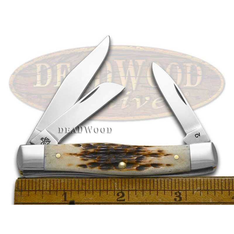 Case Pocket Knife Folding Medium Stockman Amber Bone 00079 - Sports Supplies Online Store