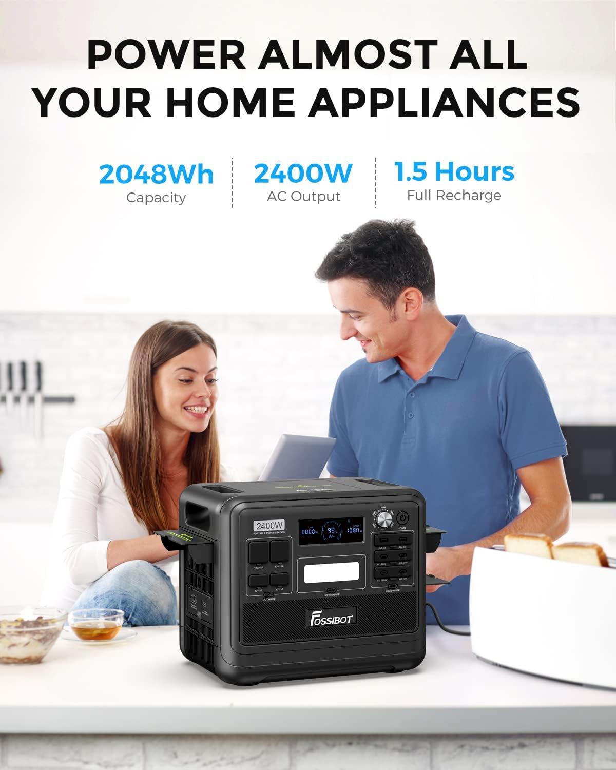 FOSSiBOT F2400 Portable Power Station
