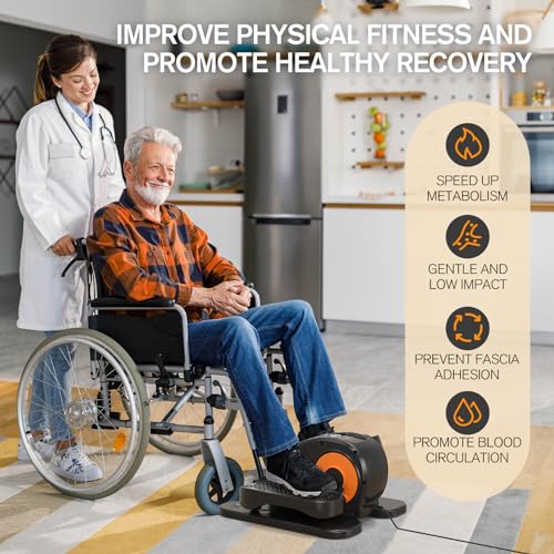 Under Desk Elliptical Elliptical Machines for Home Use Seated Elliptical Ellipse Leg Exerciser Exerciser for Seniors Portable Elliptical Under Desk