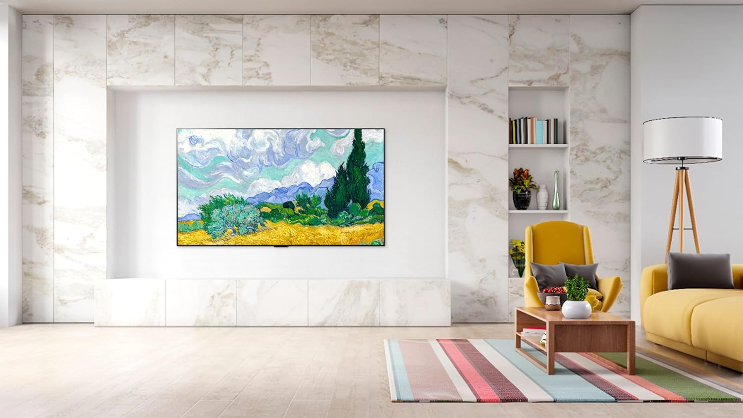 LG OLED77G1PUA G1 77 inch Class with Gallery Design 4K Smart OLED evo TV w/AI ThinQ Bundle w/ 1 Free Additional Year Extended Warranty Authorized