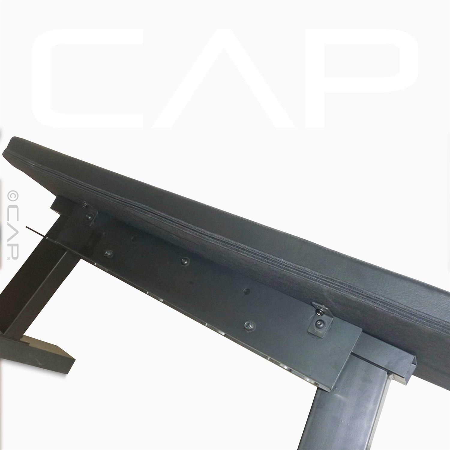 Cap Deluxe Exercise Training Flat Bench with Dumbbell Storage - Sports Supplies Online Store