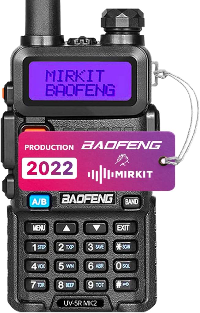 Mirkit Ham Radio UV-5R MK2 Normal Power 1800 mAh Li-ion Battery Mirkit Edition and Lanyard Mirkit Ham Radio Operator Pack of 2