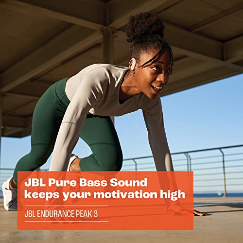 JBL Endurance Peak 3 - Dust and Water Proof (IP68) True Wireless Active Earbuds, Pure Bass Sound, Up to 50 Total Hours of Playback with Speed Charge