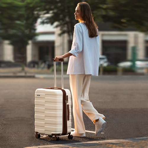 Luggage Sets 3 Piece (3-YEARS VIP SERVICE) Hardside Expandable Ultra Durable 100% PC Lightweight Carry On Travel Suitcase Set with TSA Lock Spinner