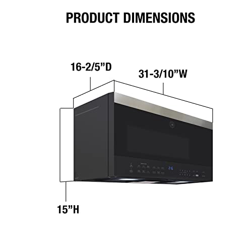 Brama Microwave Oven Built-In 1200-Watts with 10 Power Levels