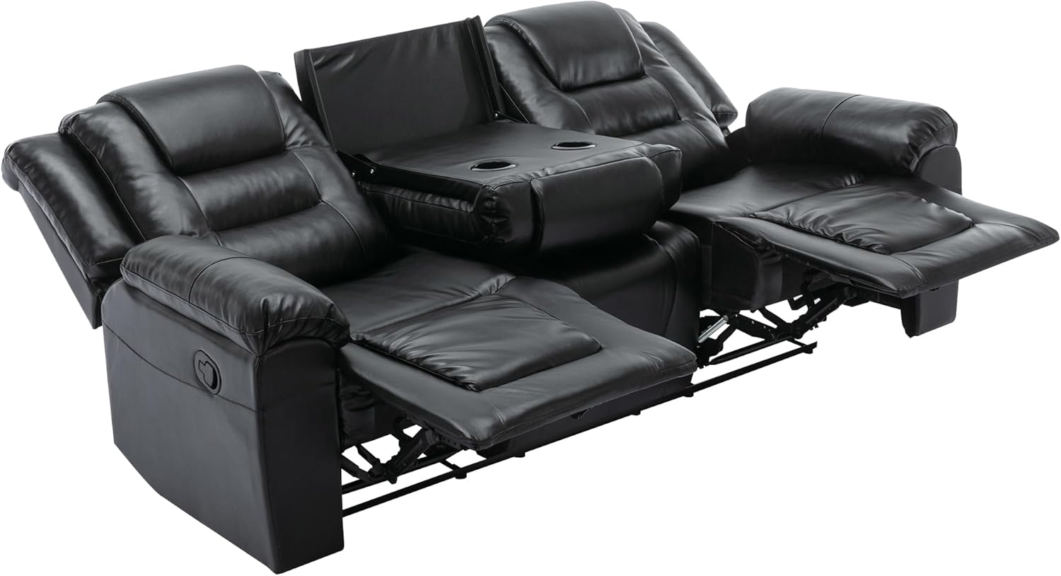 3 Seater Wall Hugger Manual Reclining Loveseat Couch