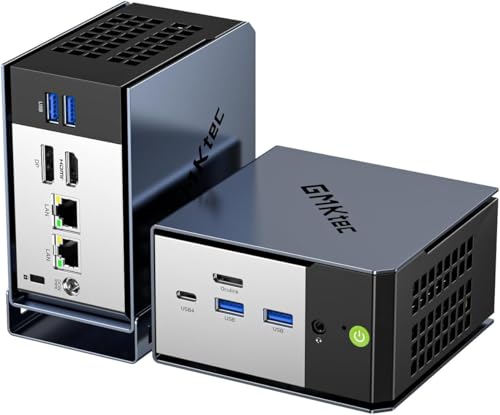 GMKtec M5 Plus Gaming Mini PC Ryzen 7 5825U (Upgraded 7430U/ 5700U), 32GB RAM 1TB SSD Dual NIC LAN 2.5GbE Desktop Computers Office Home