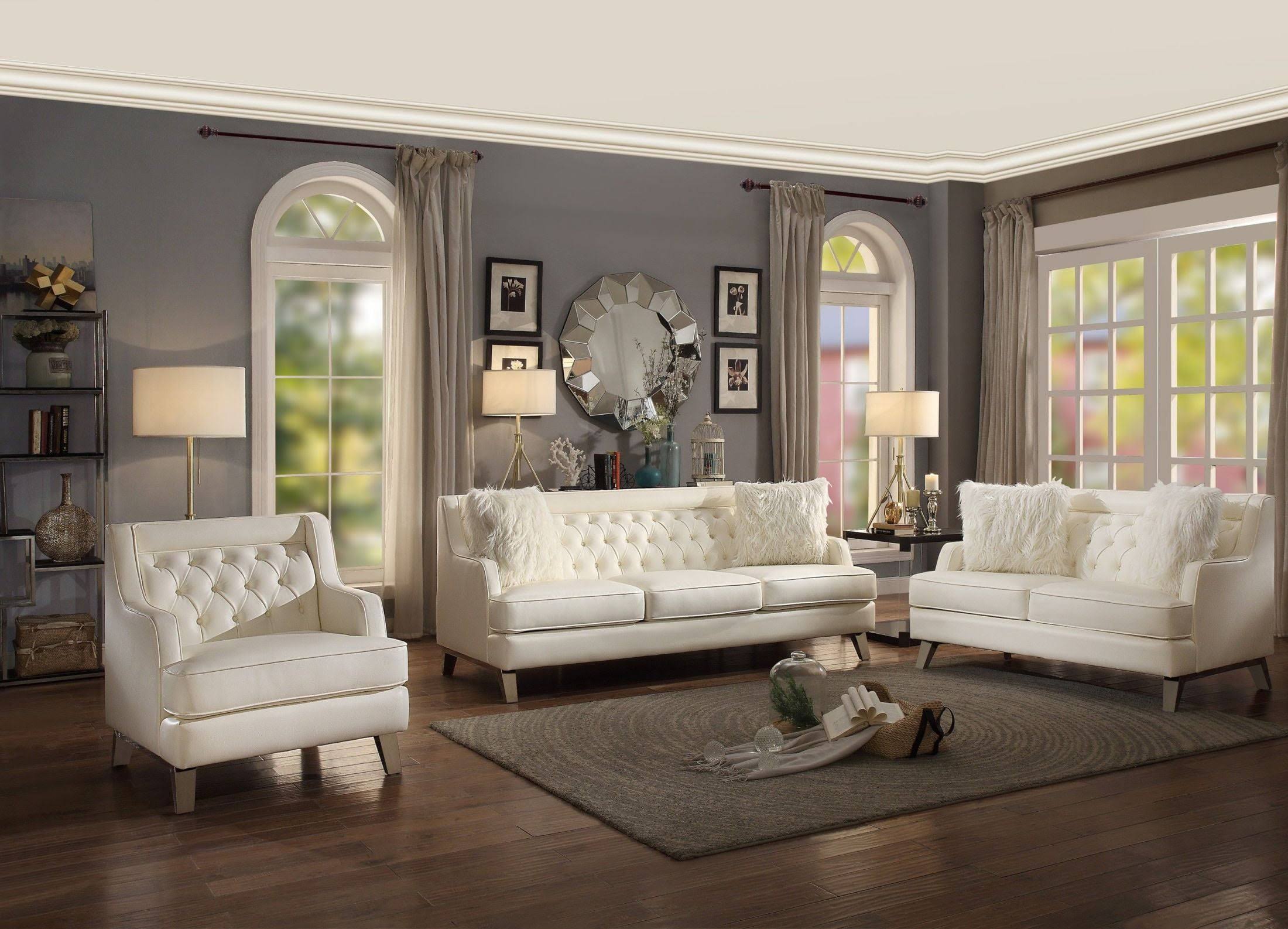 Homelegance Nevaun Cream Sofa 8246CR-3