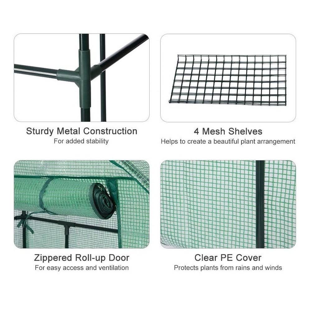 Genesis Portable Walk-In Greenhouse with Opaqua Cover