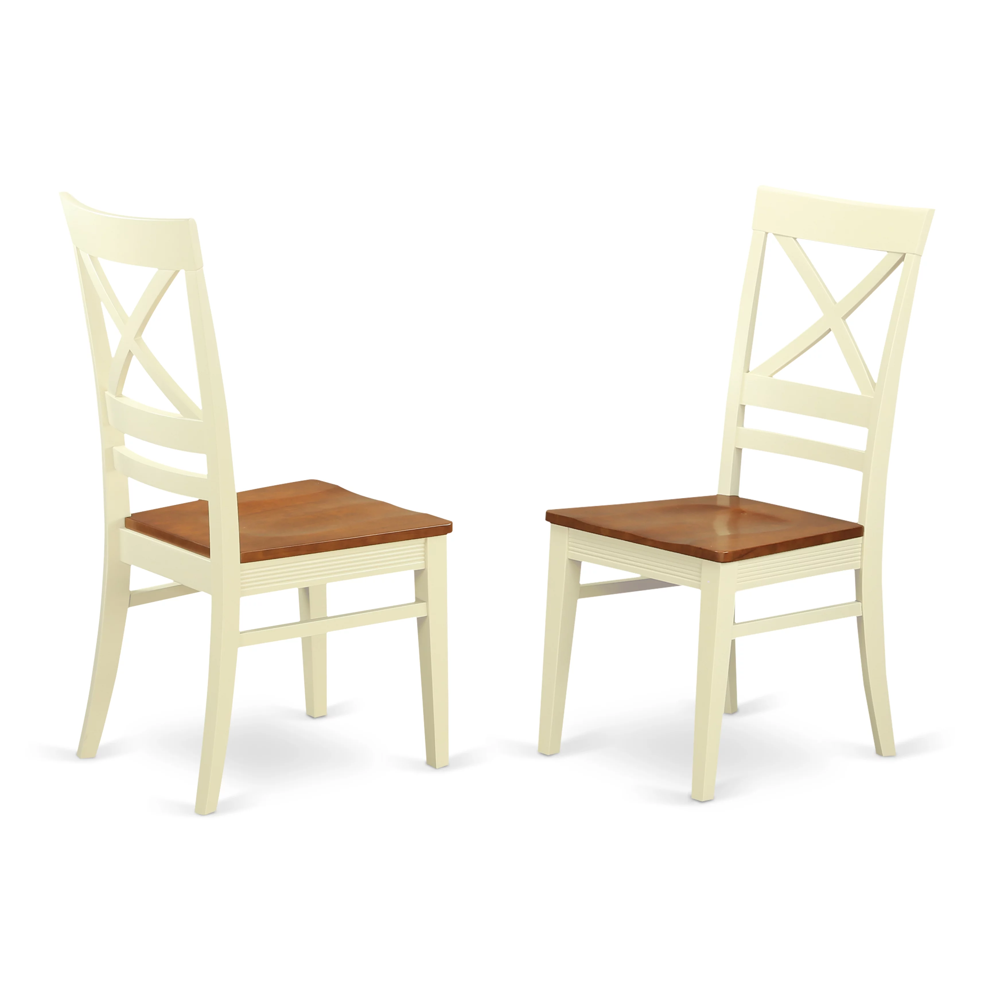 East West Furniture Dover 9-piece Wood Dining Table and Chair Set in Cherry