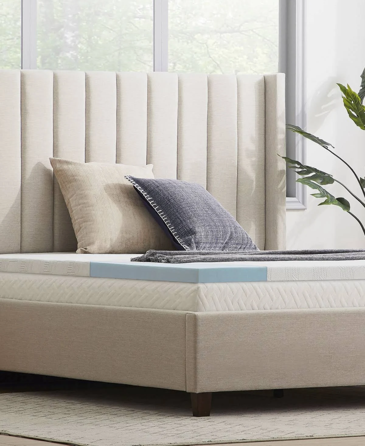 Dr. oz Good Life Sleep All Day 2x22 Fast Response Memory Foam Topper, California King - White