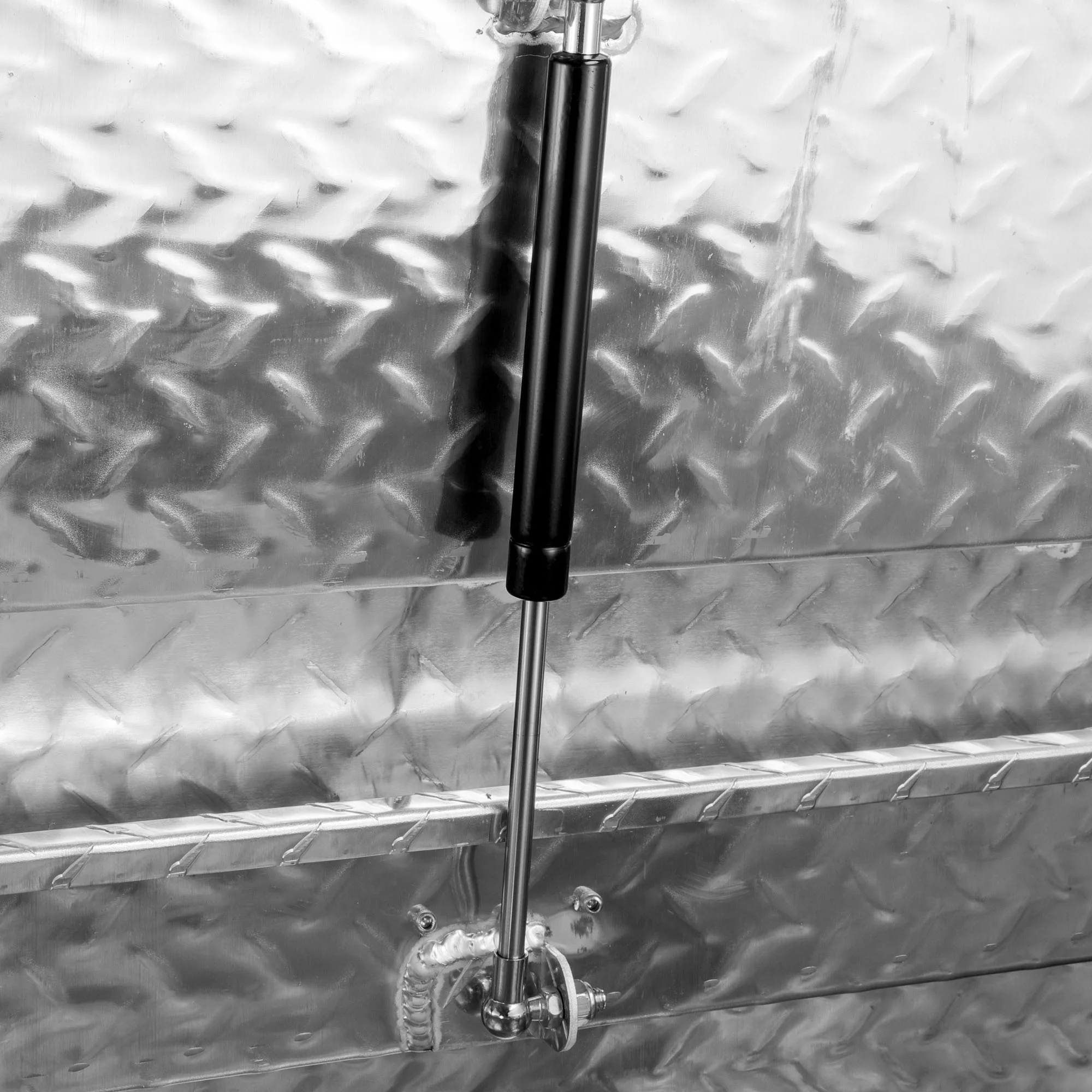 ARKSEN 39 Diamond Plate Aluminum Trailer Tongue Box Pickup Truck Tool Box Storage Organizer With Lock Key, Silver