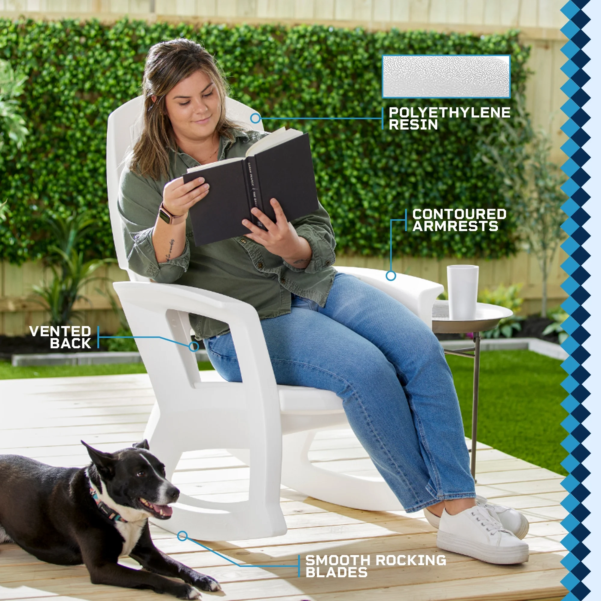Semco Rockaway Plastic Rocking Chair