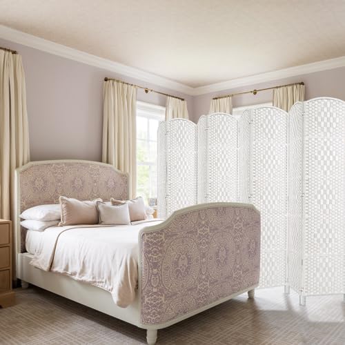 Room Divider, Room Dividers and Folding Privacy Screens, 16in Privacy Screen, 6 Panel Temporary Wall Partitions, 6ft Space Separation Panel Screen