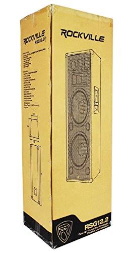 Rockville RSG12.2 Dual 12x22 2000 Watt 3-Way 4-Ohm Passive DJ/Pro Audio PA Speaker
