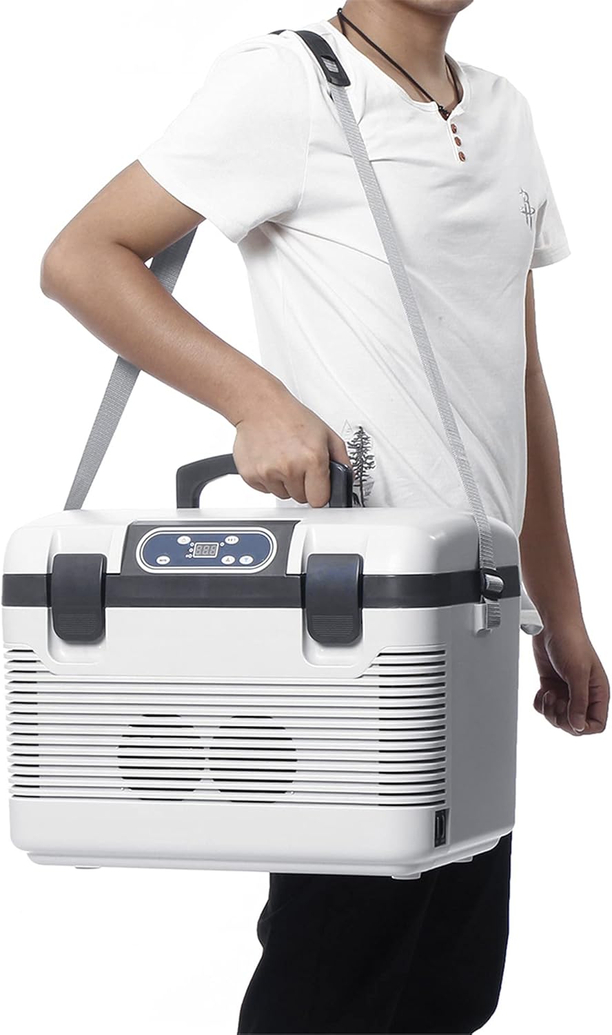 Car Refrigerator, Portable Freezer, Car Fridge for Travel, Fishing, Camping, 55 Quart(52L) -4℉~50℉ RV Electric Compressor Cooler