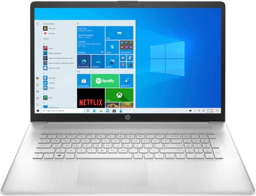 HP 17z-cp000 Home & Business Laptop (AMD Ryzen 5 5500U 6-Core, 32GB RAM, 1TB PCIe SSD + 1TB HDD, AMD Radeon, 17.3" Touch HD+ (1600x900), WiFi