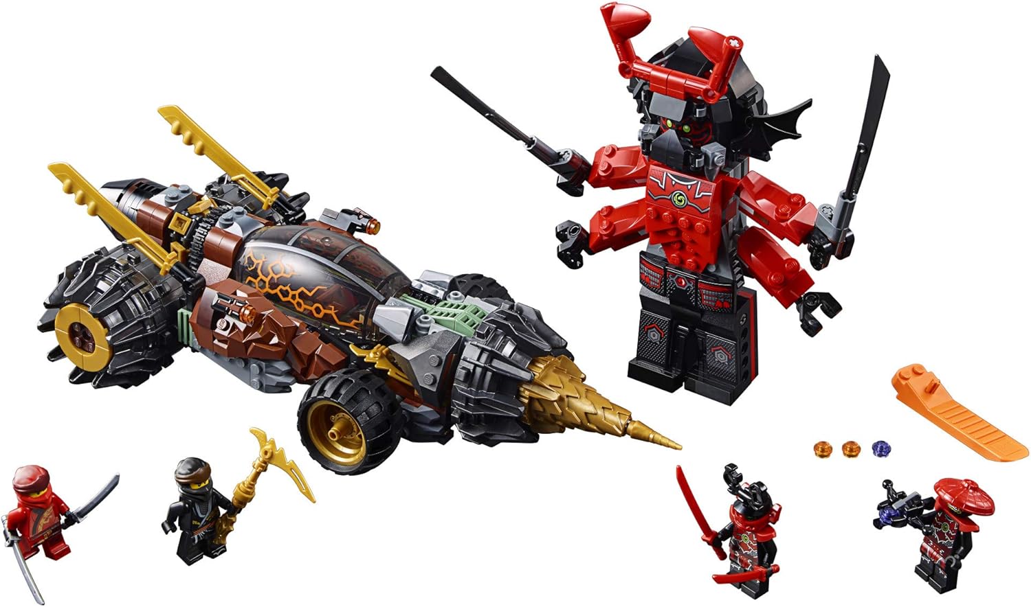 LEGO NINJAGO Legacy Cole’s Earth Driller 70669 Building Kit (587 Pieces)