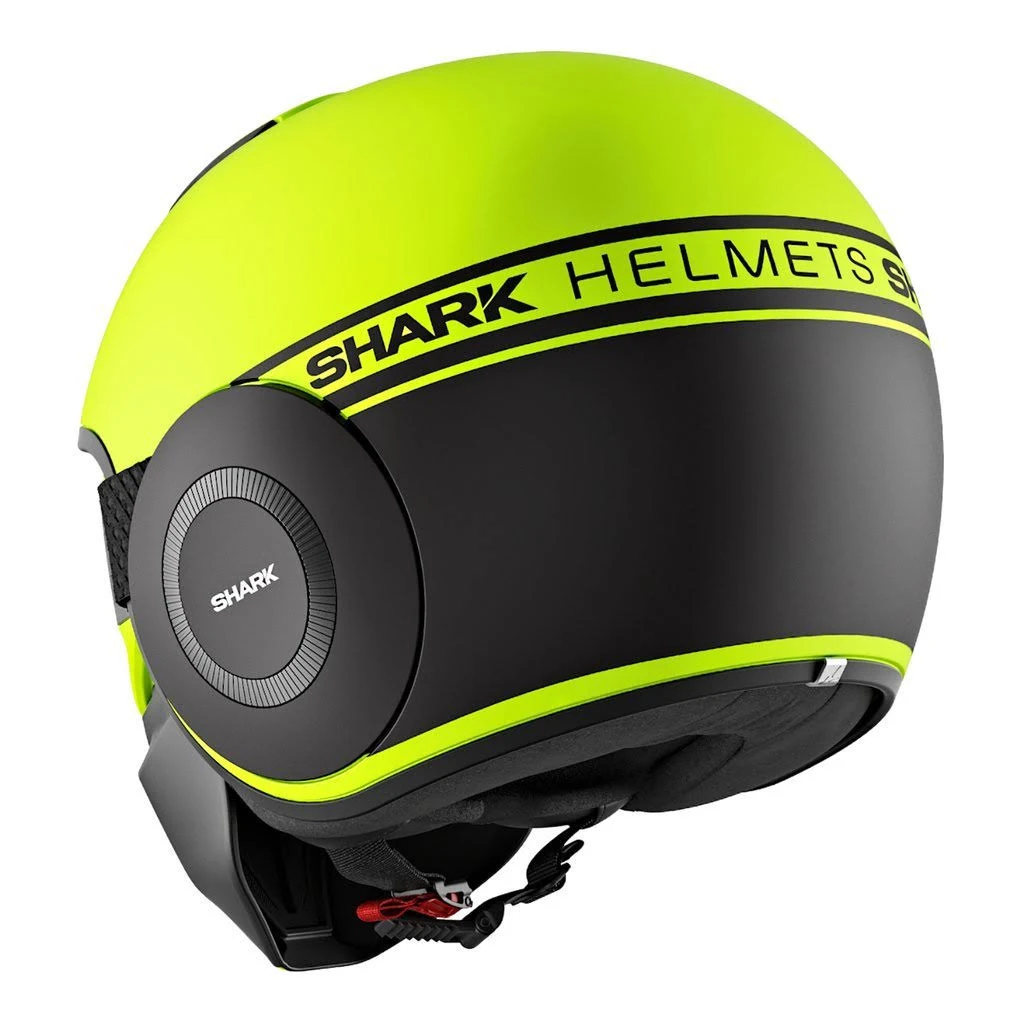 Shark Drak Helmet - Matte Neon (Size: MD) - Dark Grey