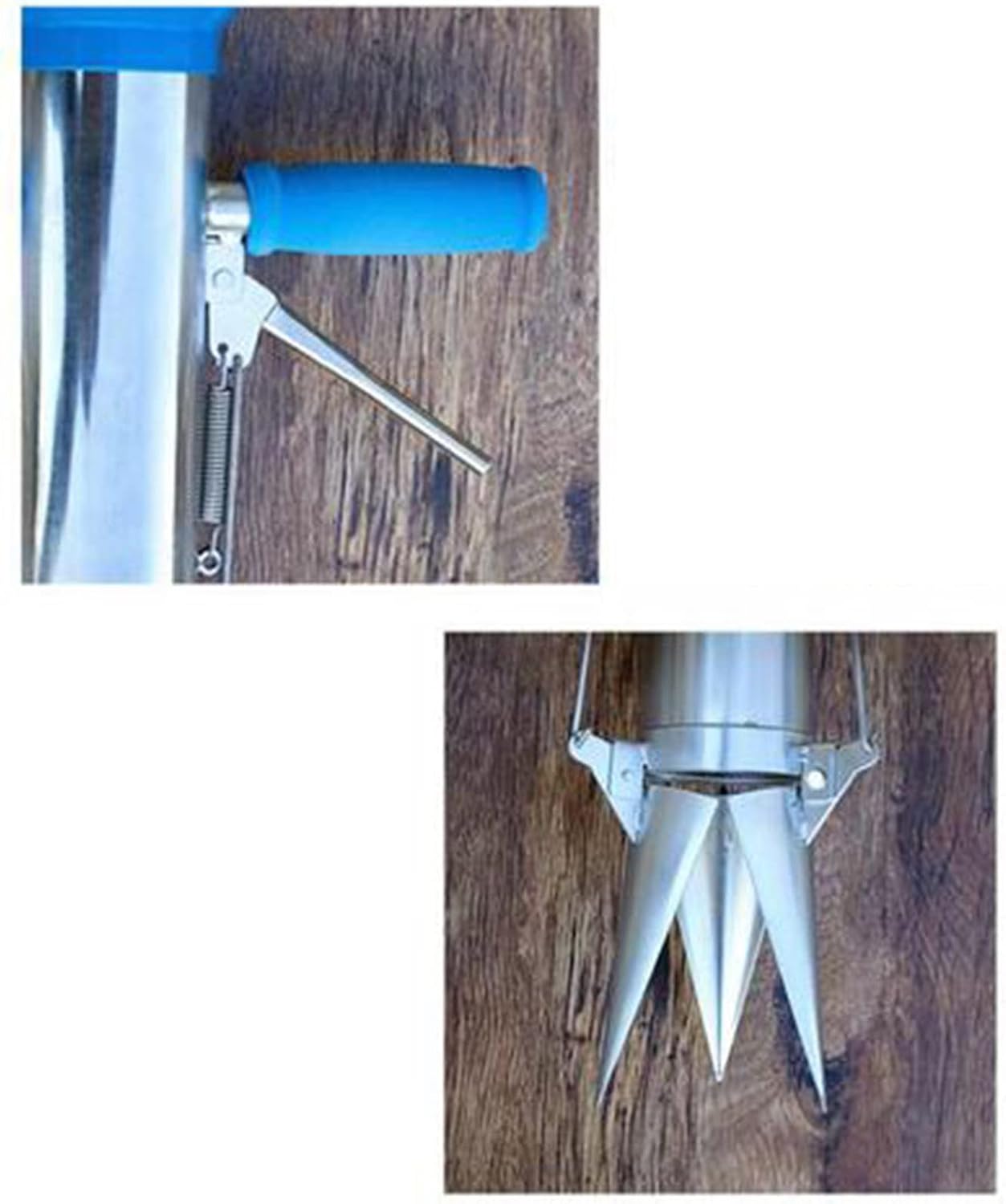 Bulb Planter Set， Garden Long Handled Bulb Planter Tools and Vegetable Seedling Tool Manual Plant Transplanter Multi-Functional with Pedal
