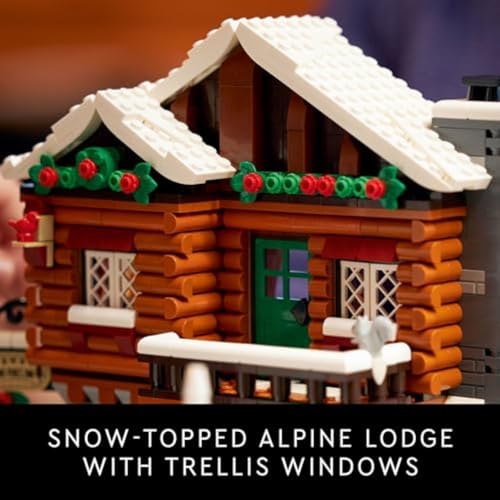 LEGO Icons Alpine Lodge Model Building Set - Collectible DIY Kits for Adults, Ages 18+