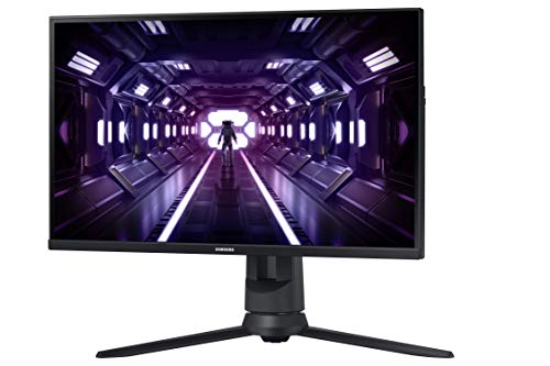 SAMSUNG Odyssey G3 Series 24-Inch FHD 1080p Gaming Monitor, 144Hz, 1ms, 3-Sided Border-Less, VESA Compatible, Height Adjustable Stand