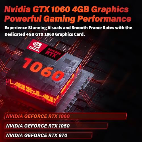 Ultra-Slim 15.6'' FHD Gaming Laptop, in tel N95, Nvidia GTX 1060 4GB,16GB RAM 512GB SSD, Win 11 Pro &ndash