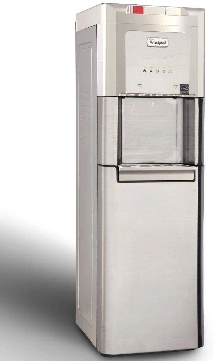 Whirlpool Self Cleaning, Bottom Loading Commercial Water Cooler with LED Indicators, Ice Chilled Water, Steaming Hot, Total Stai