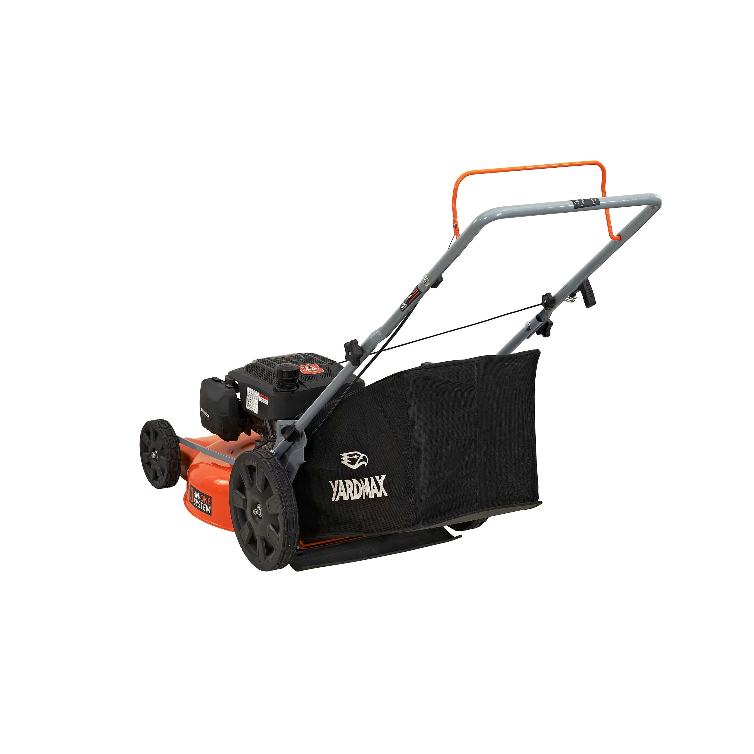YARDMAX 21 in. 170cc 3-in-1 Gas Walk Behind Push Lawn Mower with High Rear Wheels