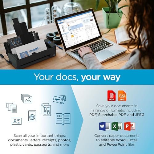 ScanSnap iX1300 Compact Wireless or USB Double-Sided Color Document