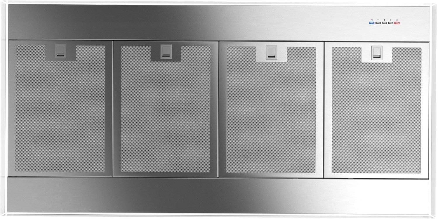 Futuro Futuro Island Mount DUCTLESS ONLY Range Hood 48" | Perimeter White | Vent Hood | Modern Italian Exhaust Hood |Remote Control, LED