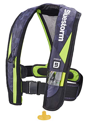 BLUESTORM Atmos 40 Automatic/Manual Inflatable PFD Life Jacket for Adults | US Coast Guard (USCG) Approved Life Vest