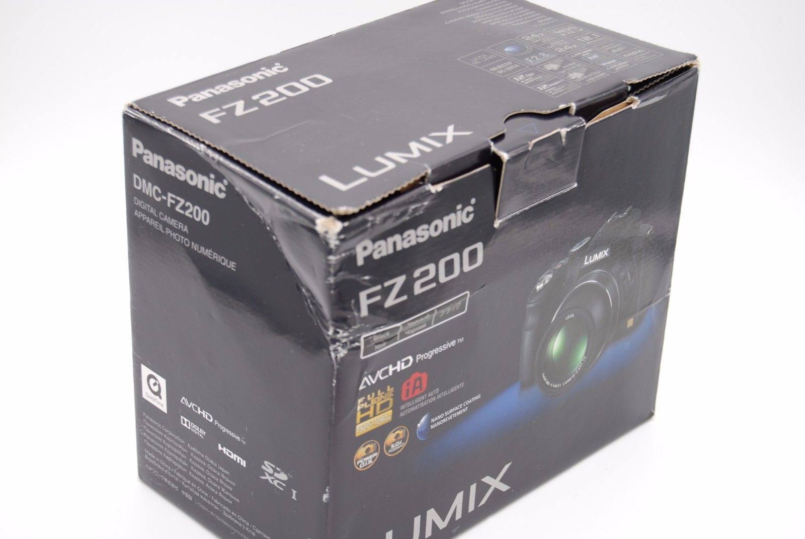 Panasonic Lumix DMC-FZ200 12.1 MP Compact Digital Camera - Black