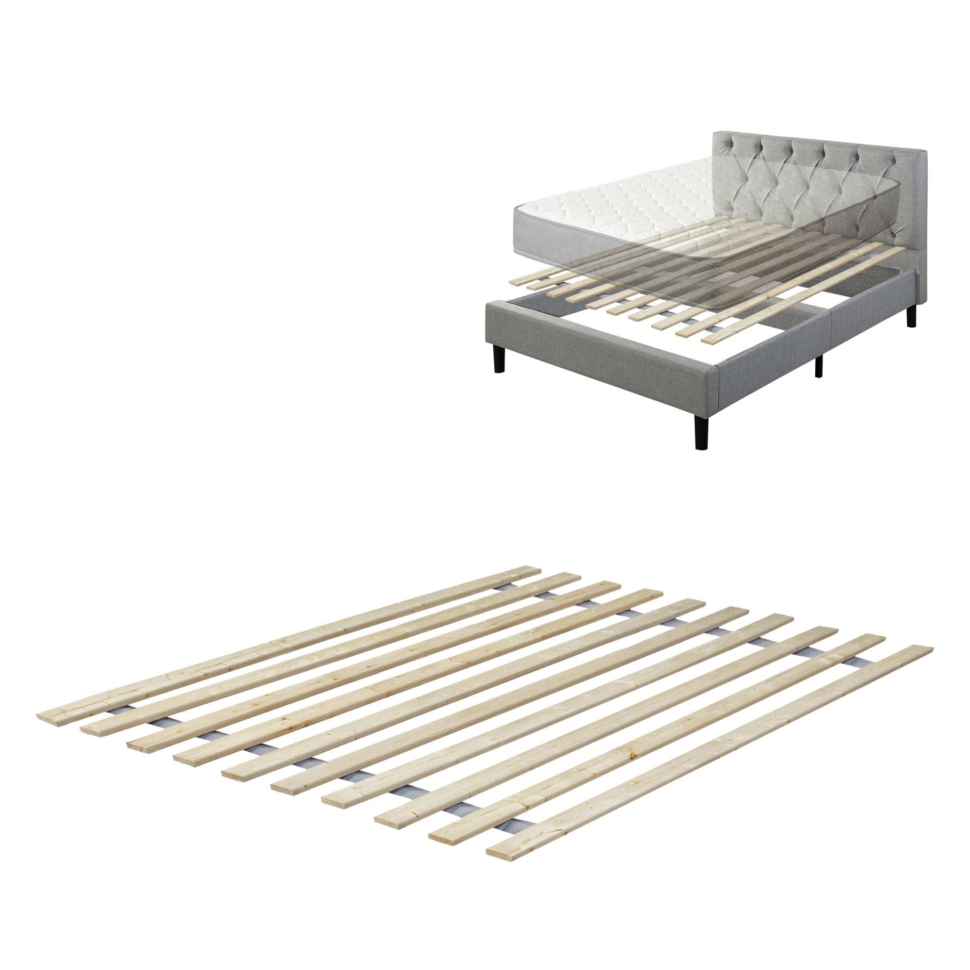 Onetan, 0.75-Inch Standard Vertical Mattress Support Wooden Bunkie Board/Slats, - Queen