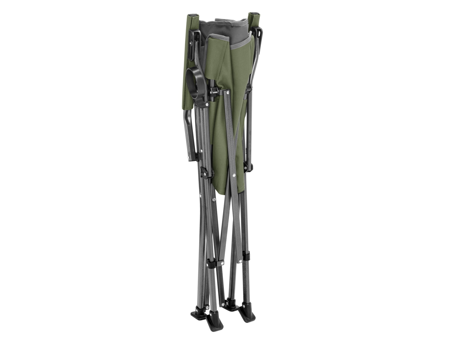 Alpine Mountain Gear Hard Arm Chair, 600 D Polyester / Mesh, Green,