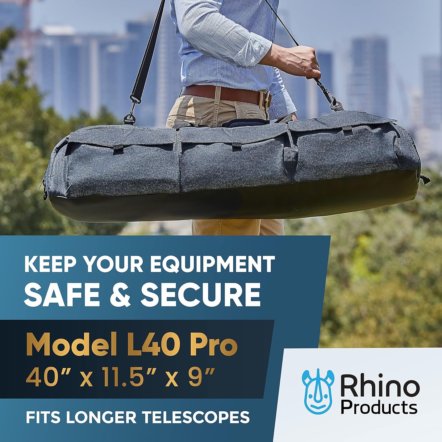 Multipurpose Telescope Bag – Shock-Absorbent Telescope Carrying Case with Adjustable Shoulder Strap and Extra Storage – Military-Grade