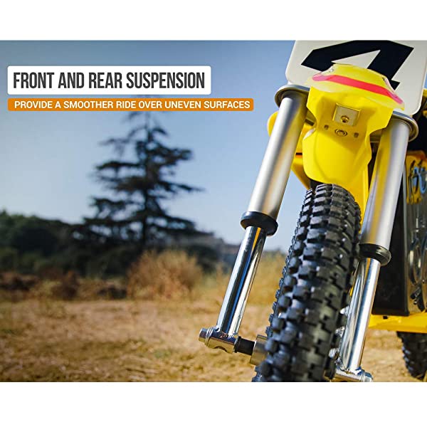 Razor Dirt Rocket Electric Motocross Off-Road Bike - SX350, SX500, MX350, MX650 Models Mx650 (Yellow) Standard Packaging