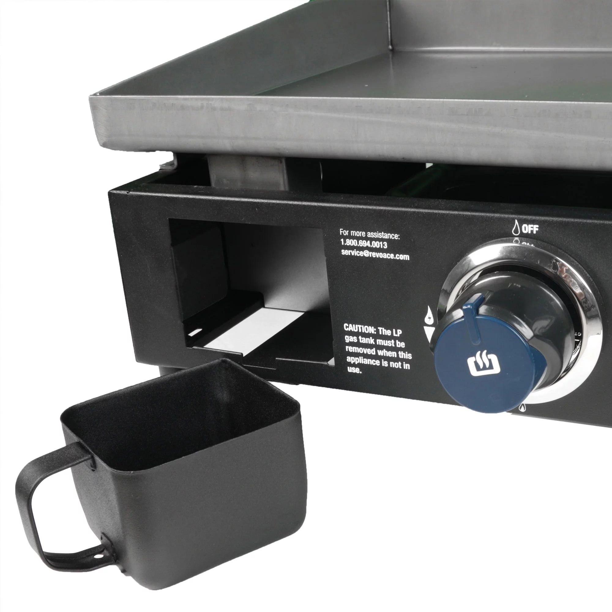 Razor Griddle GGT2160M 19" Portable 1 Burner LP Propane Gas Grill, Steel