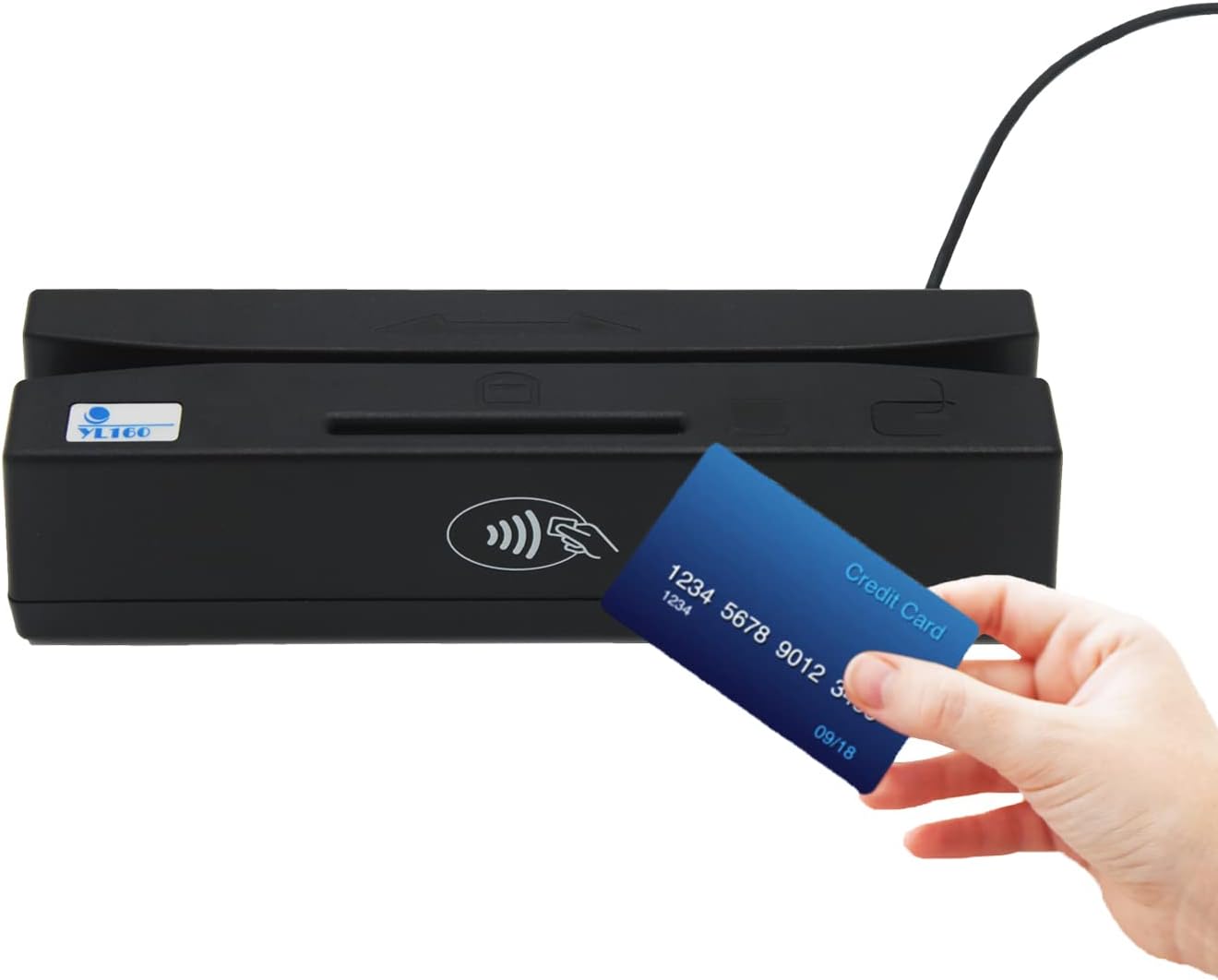 CHNFUWEI YL160 USB 4 in 1 Multifuntional Magnetic Card Reader+EMV Chip,PSAM