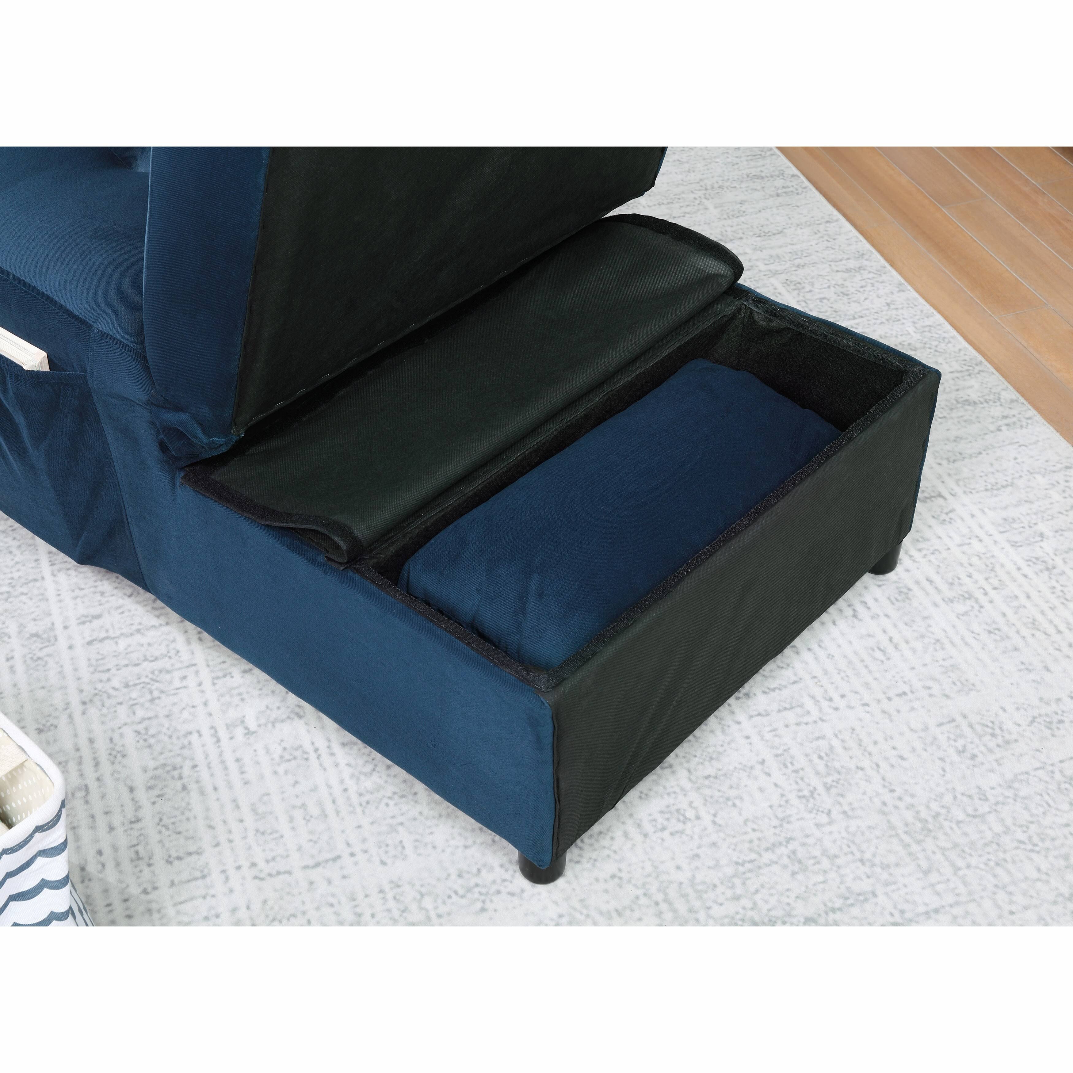 Furniture of America Alice Contemporary Upholstered Futon Chair - Grey