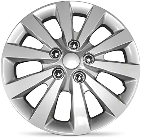 16 inch Hubcap for 2013-2019 Nissan Sentra Wheel Cover 16 in Hub Cap Silver - Set of 4 Pcs