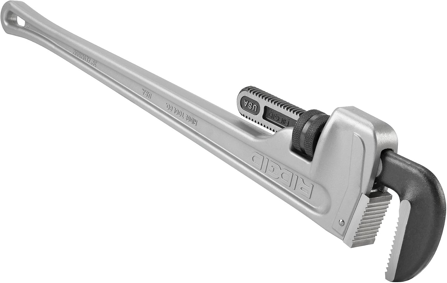 RIDGID 31115 Model 848 Aluminum Straight Pipe Wrench, 48-inch Plumbing Wrench